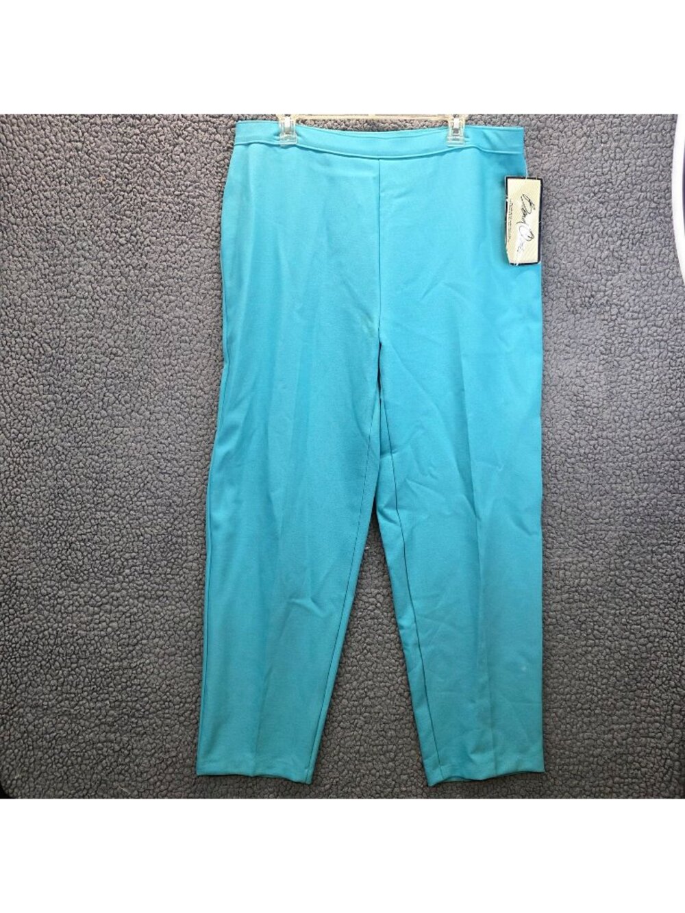 Vintage 80s Bend Over Pants 20 Blue Pull On Preppy Retro Minimalist Rockabilly